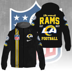 Los Angeles Rams 3D Windbreaker Jacket - GNE4292