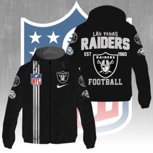 Las Vegas Raiders 3D Windbreaker Jacket - GNE4297