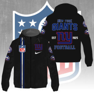 New York Giants 3D Windbreaker Jacket - GNE4298