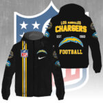Los Angeles Chargers 3D Windbreaker Jacket - GNE4299