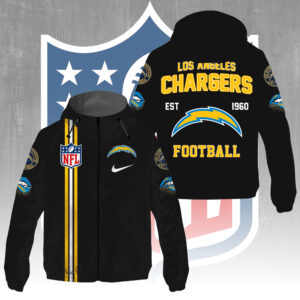 Los Angeles Chargers 3D Windbreaker Jacket - GNE4299