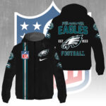 Philadelphia Eagles 3D Windbreaker Jacket - GNE4300