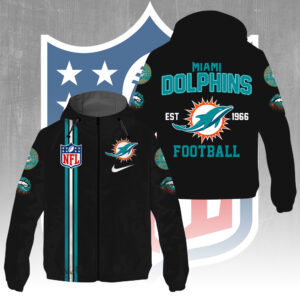 Miami Dolphins 3D Windbreaker Jacket - GNE4301