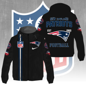 New England Patriots 3D Windbreaker Jacket - GNE4303