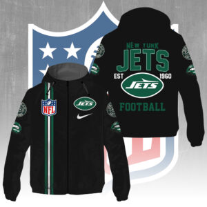 New York Jets 3D Windbreaker Jacket - GNE4305