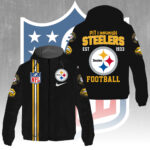 Pittsburgh Steelers 3D Windbreaker Jacket - GNE4307