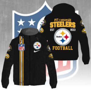 Pittsburgh Steelers 3D Windbreaker Jacket - GNE4307