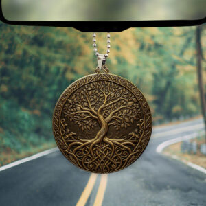 Yggdrasil x Bible Custom shape 2-sided Acrylic Car Ornament - TMTHU565