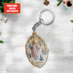 Personalized You’re Forever Protected By Mary Custom Shape 2-Side Printed Keychain – TANTN15406