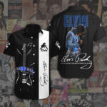 Elvis Presley Short Sleeve Button-Down Shirt - ANHNV 1965