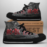 AC/DC High Top Canvas Shoes - HUANNM 585