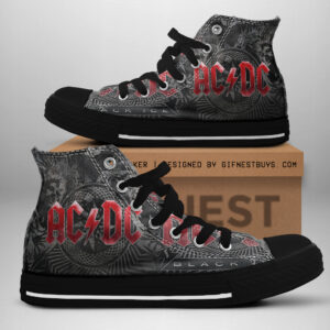 AC/DC High Top Canvas Shoes - HUANNM 585