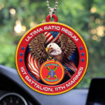 1st Battalion, 11th Marines Custom Shape 2-sided Acrylic Car Ornament – HOATT13241