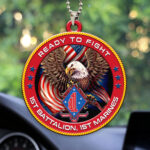 1st Battalion, 1st Marines Custom Shape 2-sided Acrylic Car Ornament – HOATT13243