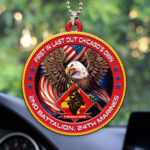 2nd Battalion, 24th Marines Custom Shape 2-sided Acrylic Car Ornament – HOATT13254