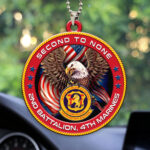 2nd Battalion, 4th Marines Custom Shape 2-sided Acrylic Car Ornament – HOATT13255
