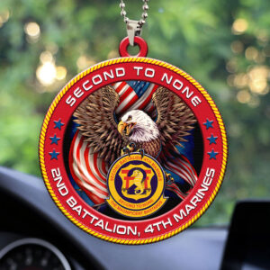 2nd Battalion, 4th Marines Custom Shape 2-sided Acrylic Car Ornament – HOATT13255