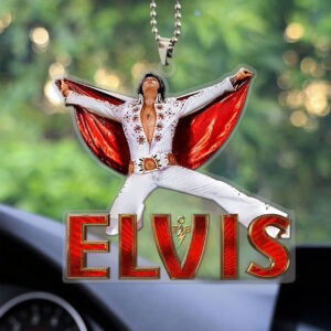 Elvis Presley Custom Shape Clear 1-sided Car Ornament - MAITM 9000