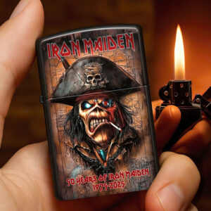 Iron Maiden 50th Anniversary 2025 Zippo Lighter Case (No Insert) - TMTHU1080