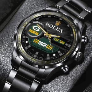 Green Bay Packers x Rolex Black Stainless Steel Watch - MAITM 10795