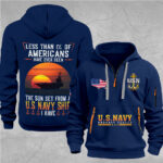 US Navy 2D Quarter Zip Hoodie - MAITM12710