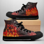 AC/DC High Top Canvas Shoes - NGHIAVT 1077
