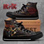 AC/DC High Top Canvas Shoes - NGHIAVT 1086