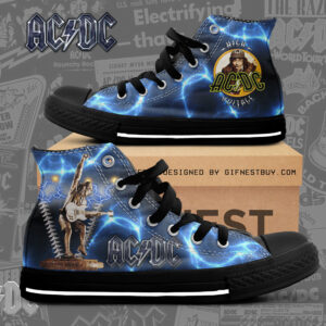 AC/DC High Top Canvas Shoes - NGHIAVT 1087