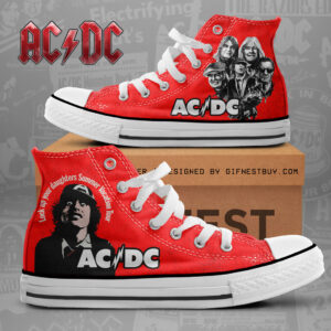 AC/DC High Top Canvas Shoes - NGHIAVT 1089
