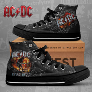 AC/DC High Top Canvas Shoes - NGHIAVT 1090