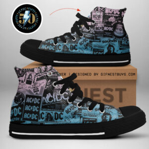 AC/DC High Top Canvas Shoes - TANTN 4571