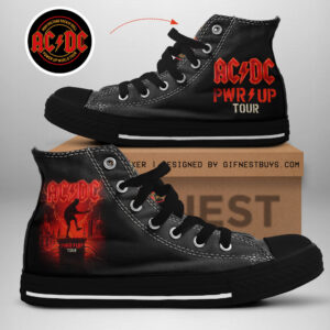 AC/DC High Top Canvas Shoes - TANTN 7585