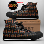 AC/DC High Top Canvas Shoes - GNE 864