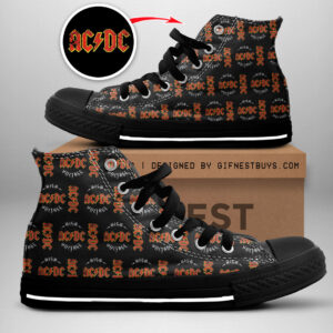 AC/DC High Top Canvas Shoes - GNE 864