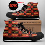AC/DC High Top Canvas Shoes - GNE 753