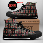 AC/DC High Top Canvas Shoes - GNE 819
