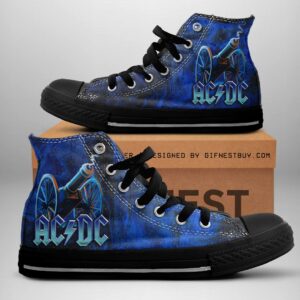 AC/DC High Top Canvas Shoes - NGHIAVT 1080