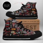 AC/DC High Top Canvas Shoes - TANTN 2832