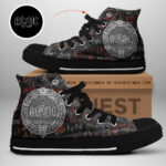 AC/DC High Top Canvas Shoes - TANTN 2833