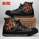 AC/DC High Top Canvas Shoes - TANTN 4600
