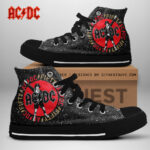 AC/DC High Top Canvas Shoes - TANTN 4601