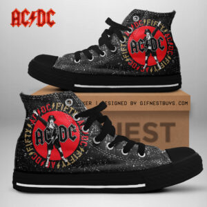 AC/DC High Top Canvas Shoes - TANTN 4601