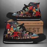 AC/DC High Top Canvas Shoes - ANHNV 3327