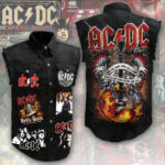 AC/DC 3D Lightweight Sleeveless Denim Shirt - ANHNV 3045