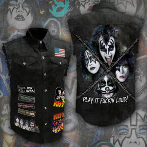 KISS 3D Lightweight Sleeveless Denim Shirt - ANHNV 3064
