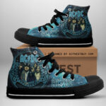 AC/DC High Top Canvas Shoes - ANHNV 3390