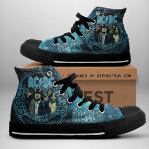 AC/DC High Top Canvas Shoes - ANHNV 3390