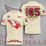 Arizona Cardinals 105 Years Anniversary 3D Apparel - TMTHU724