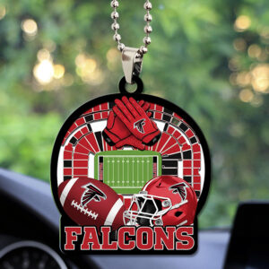 Atlanta Falcons Custom shape 2-sided Acrylic Car Ornament - TMTHU764