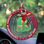 Arizona Diamondbacks Custom shape 2-sided Acrylic Car Ornament - HOATT13032